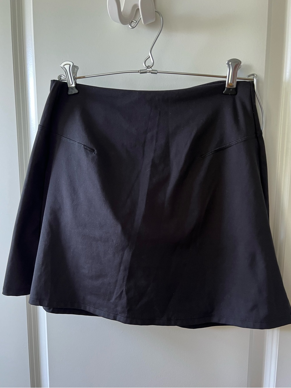 Black A-Line activewear Skirt - Classic Minimal Style- like new